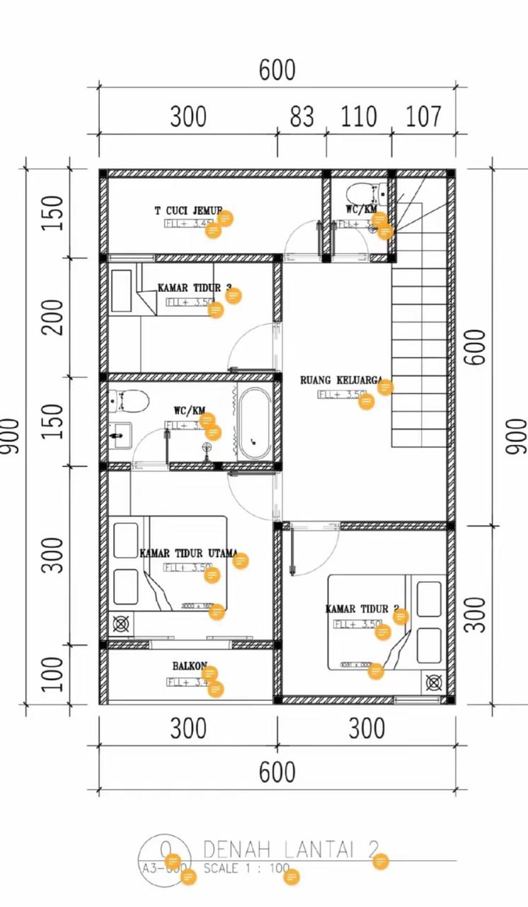 Layout Rumah Lantai 1